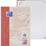 Oxford schrijfblok & schrift A4+ 80 vel Rood