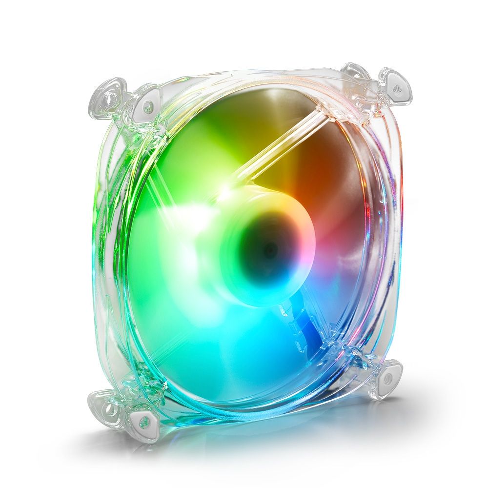 Sharkoon Shark Disc Transparant Multi-color Ventilator 450m