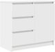 vidaXL Dressoir met lade 71x35x65 cm spaanplaat wit