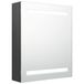 VidaXL Badkamerkast met spiegel en LED 50x14x60 cm grijs