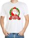 Bellatio Decorations Gangster Kerstman Foute Kerst Shirt Wit - Fuck Off I Hate X-Mas - Heren S