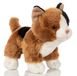 Uni-Toys - Kat baby (driekleurig), staand - 13 cm (hoogte) - pluche katje, gelukskat, Calico - pluche dier, knuffeldier, HT-30304