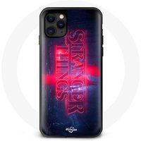 Maniacase Hoesje voor iPhone 13 Pro Stranger Things Logo Transparant Seizoen 4 Trailer 2022