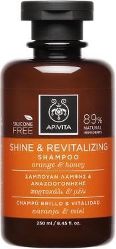 Apivita Shine And Revitalizing Shampoo With Orange And Honey 250ml