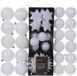 Decoris Kerstballen en ornamenten - 40x - Wit - 6 cm - Kunststof
