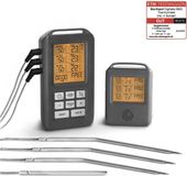 Grillthermometer BURNHARD Grillthermometer 4-sondes BBQ Master Pro