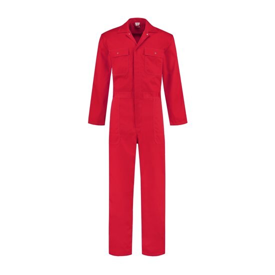 Bt Kinderoveralls KINDEROVERALL Polyester_Katoen Rood128