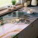 Ambiance Sticker Waterdichte zelfklevende rol - Afwasbare werkbladsticker - SMARAGD EPOXY - 60x100cm