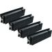 Smeg Vhbw 4x Filtres À Charbon Actif Compatible Avec Kset999xe Si01 Kset999xe Si00 Kset666xe Si00 Kset666xe Hotte Aspirante