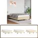 vidaXL Bedframe met hoofdeinde, crème, 120x200 cm, kunstleer