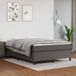 Maison Exclusive - Lit boxspring avec matelas, gris, 140x190 cm, similicuir
