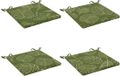 vidaXL Zitkussens SOEST 4 stuks 100% Polyester Bladontwerp