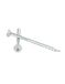 Vis Express Vis Charpente Tekor Tête Fraisée Tf Cranté Torx T40 8x180 Filetée Sur 80 Pointe Antifendage Cut Type 17 Acier-1 Pièce