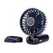 Rawrr Draagbare mini-ventilator, 3000 mA, opvouwbare instelbare hoekventilator, 5 versnellingen, instelbare USB-oplaadbare handventilator, geschikt voor binnen en buiten, blauw