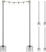 Merkloos Relaxdays Palen voor lichtsnoer - set van 6 - 3 meter