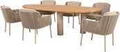 4 Seasons Outdoor Estate Bernini dining tuinset 240x105xH75 cm zand / latte