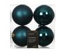 Decoris boules de Noël en polystyrène 10cm couleur vert 4 pièces