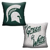 Northwest NCAA Michigan State Spartans dubbelzijdig geweven jacquardkussen, 20 "x 20", omgekeerd