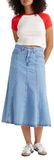 Levi's Fit And Flare Skirt Med Indigo Maat: W26