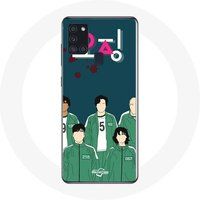 Maniacase Samsung Galaxy A21S Hoesje Inktvis Spel Poster karakters
