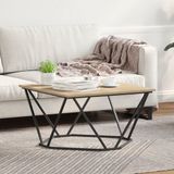 vidaXL Salontafel Sonoma Eiken 80 x 80 x 45 cm