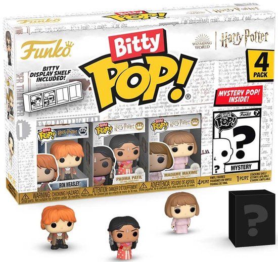 Funko Harry Potter and the Goblet of Fire Bitty POP! Vinyl Figure 4-Pack Ron 2,5 cm Mini-Figuur