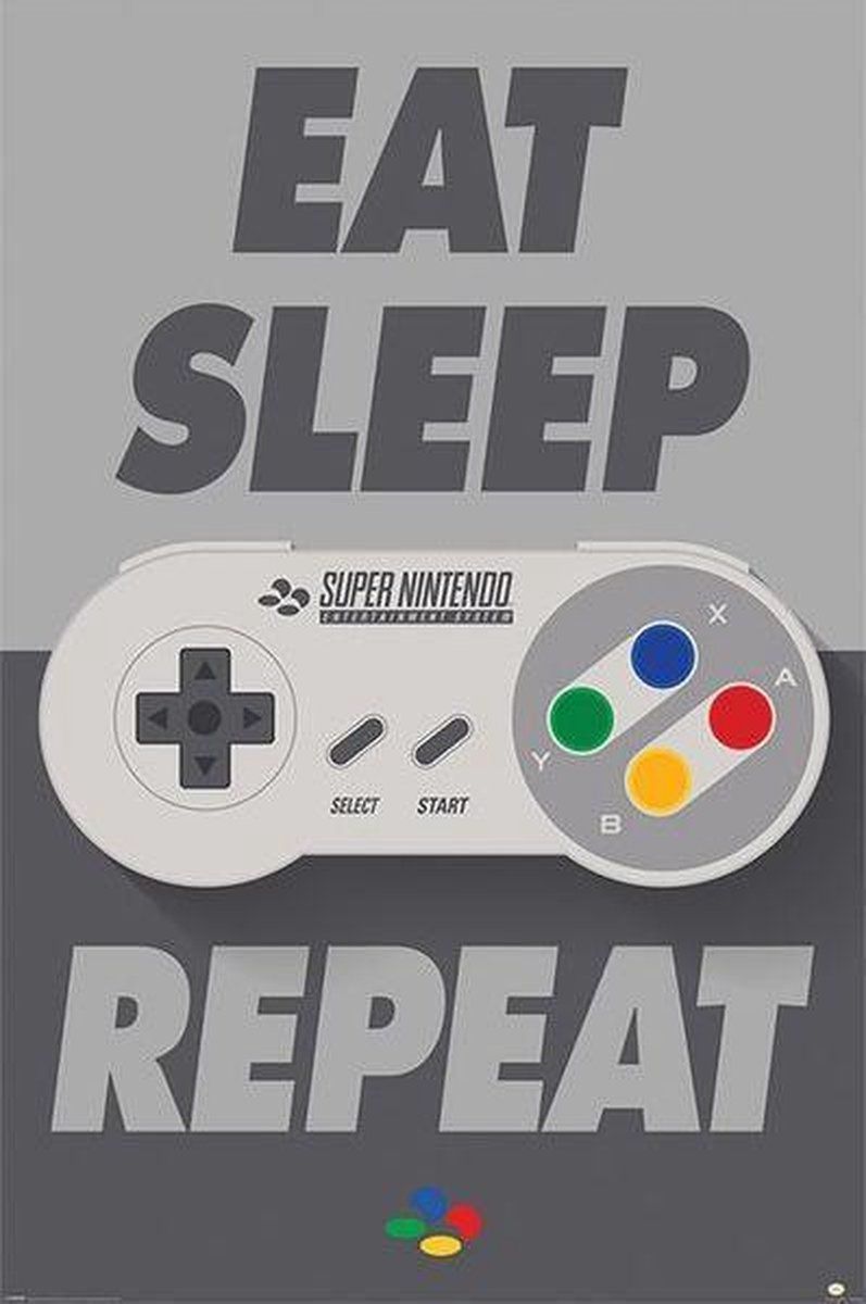 Nintendo SNES Controller - Maxi Poster