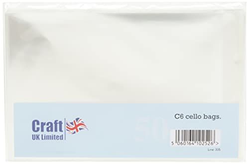 Craft UK C6 Polyzakken - Transparant - 50 stuks