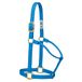 Weaver Leren nylon verstelbare afschuifbare paardenhalster, gemiddeld, orkaanblauw