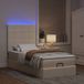 Maison Exclusive - Cadre de lit ottoman avec matelas, couleur crème, 80x200 cm, textile