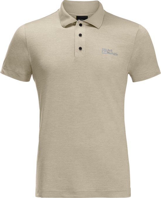 Jack Wolfskin Travel Polo M - Stone Heather