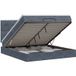 Prolenta Maison Exclusive - Ottoman bed met matras, donkergrijs, 140 x 190 cm, fluweel