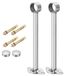 Solidchoice - 2 pièces supports de tringle à rideaux en acier inoxydable