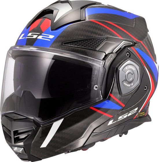 LS2 FF901 Advant X C Future II Wit Blauw 06 Systeemhelm - Maat XXXL