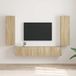 Prolenta Maison Exclusive - TV-meubel met wandkast, 2 stuks, beukenfineer (Sonoma)