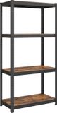 Songmics Étagère de rangement réglable avec 4 tablettes 40 x 80 x 160 cm brun vintage-noir
