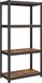 Songmics Étagère de rangement réglable avec 4 tablettes 40 x 80 x 160 cm brun vintage-noir