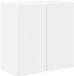 vidaXL meuble TV mural, 59,5 x 31 x 60 cm, blanc, panneau de particules