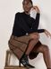 APRICOT Geo Skirt Knitted Mini Dress