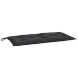 VidaXL Tuinbankkussen 110x50x7 cm Oxford stof Zwart
