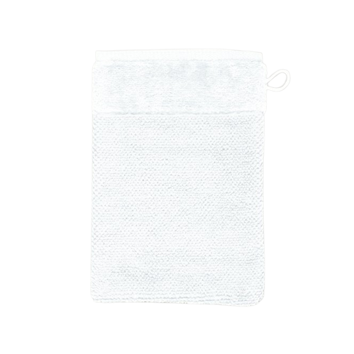 Möve Bamboo Luxe Washandje - Wit - 15x15cm