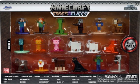 JADA Toys Minecraft Multipack Pack Nano - Wave 8 - Metaal - Actiefiguur