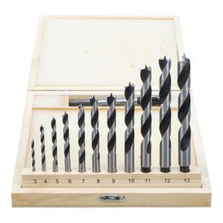 BGS Houtboor / centreerboor set, 14 dlg.