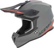 Acerbis Linear Solid Mat Grijs Crosshelm - Helm