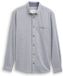 Tom Tailor - Chemise coupe droite en coton - Taille XL - rayé bleu marine texturé
