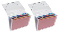 VELOFLEX Crystal-map met vakken DIN A4 met 12 vakken, PP, transparant