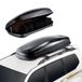 VEVOR Coffre de Toit 370 L, Porte-Bagages de Toit Coque Rigide en ABS, avec Ouverture Double-Face 2 Sangles Renforcées, Aérodynamique, pour la Plupart des Barres Transversales, Voiture, SUV, Noir