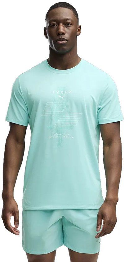 Puma X Hyrox Cloudspun Thermoadapt T-shirt Met Korte Mouwen Groen XL Man