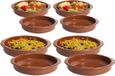 CM Tapas serveerschalen set - 4x D12 cm en 4x D16 cm - rond - Spaans terracotta ovenschaaltjes