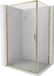 Mexen Exo porte battante cabine de douche 80 x 90 cm, transparent, or